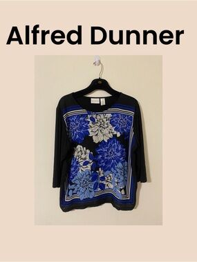 Alfred Dunner 3/4 Sleeve Blouse Size XL